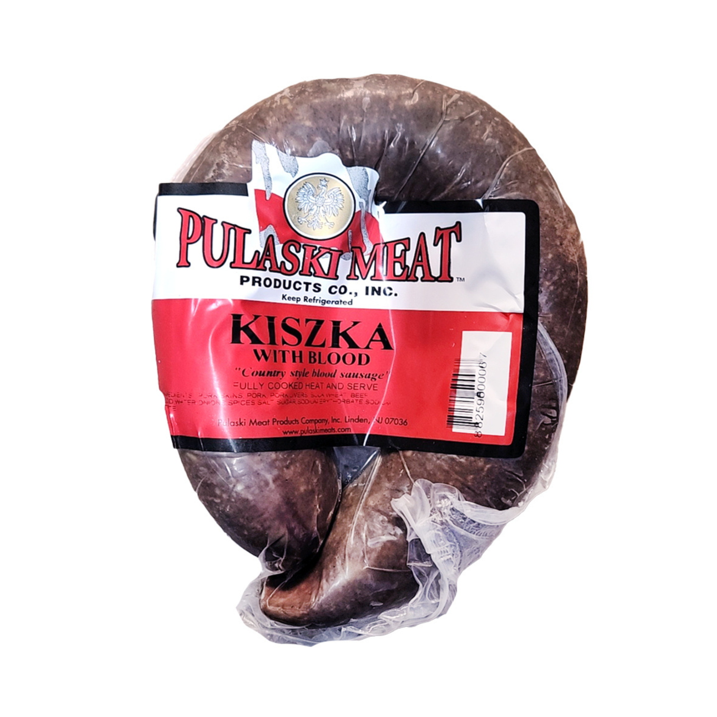 PULASKI (Pre-Pk) Blood Sausage Kiszka Kaszanka, by lb
