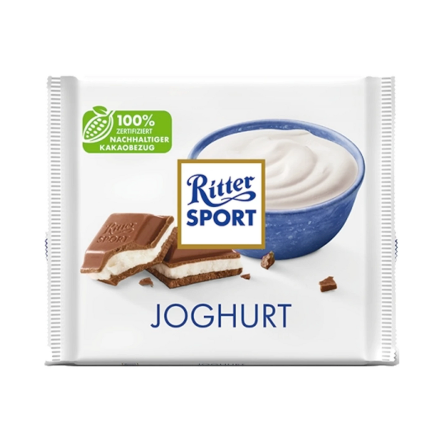 RITTER SPORT Milk Chocolate Yogurt, 100g