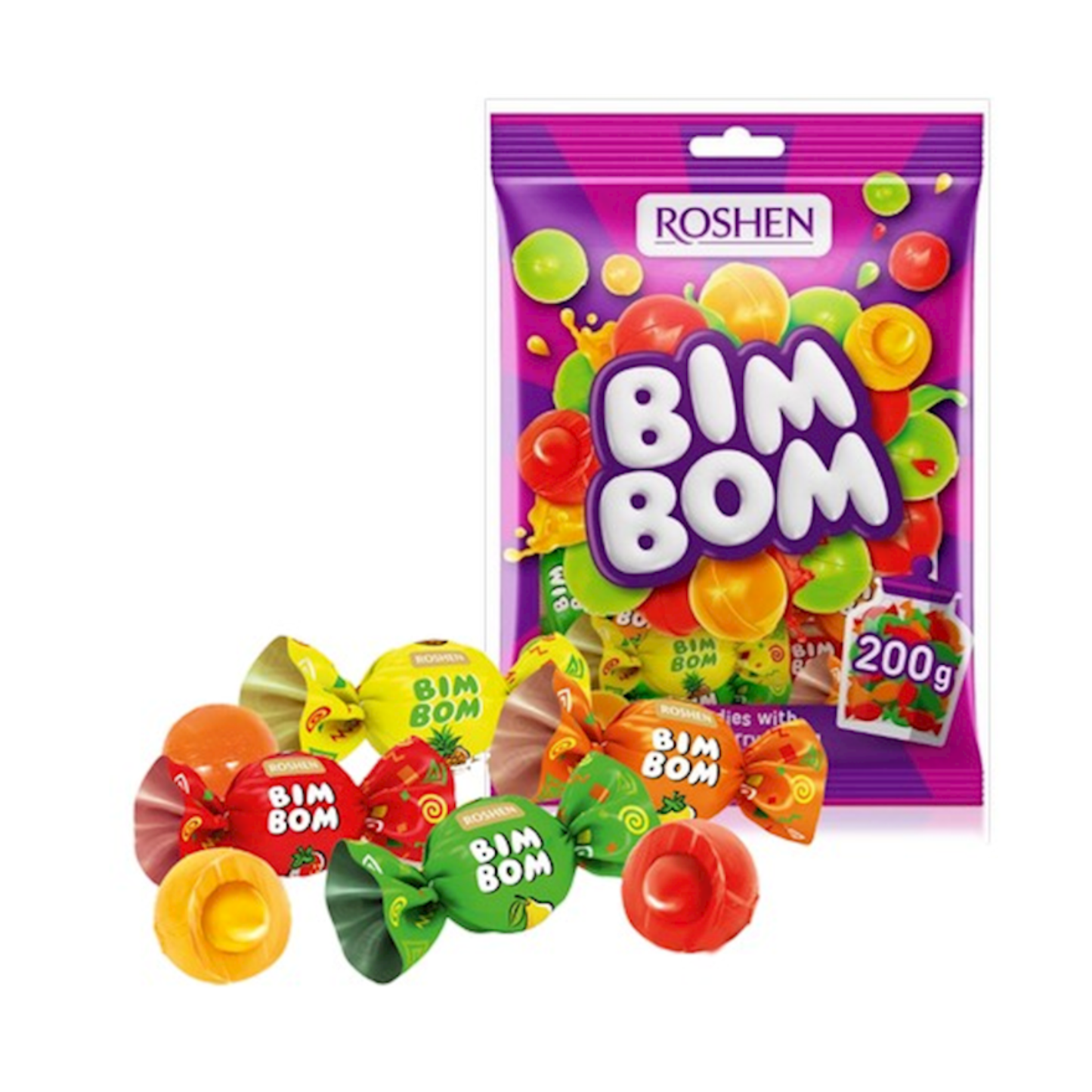 ROSHEN Caramel Bim-Bom Candy, 200g