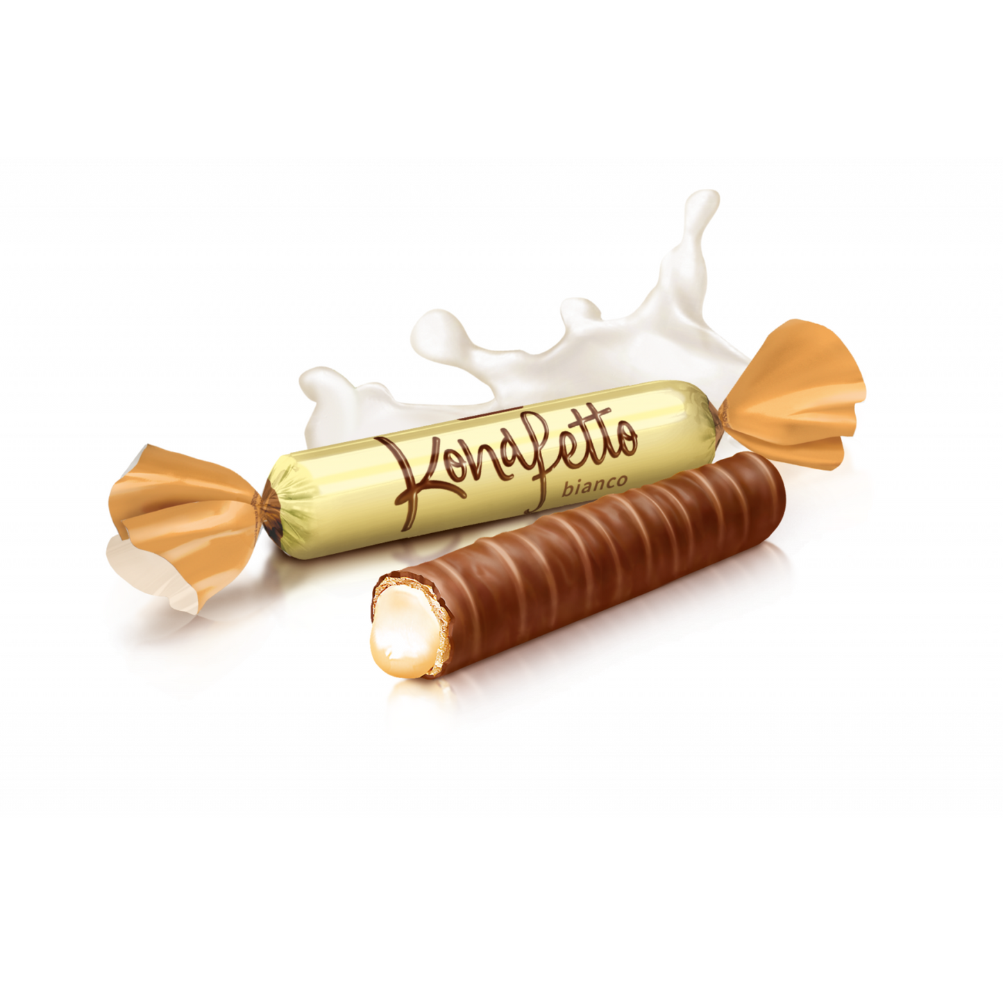 ROSHEN Konafetto Chocolate-covered Wafer Rolls with Cream Filling Candy by lb