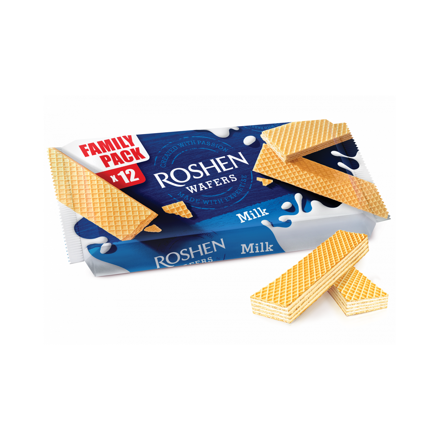 ROSHEN Вафли с молочной начинкой, 216г