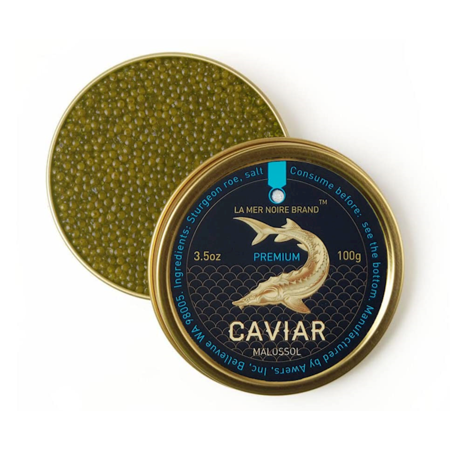 SAKHALIN Premium Sturgeon and Kaluga Caviar 100g (Jar)