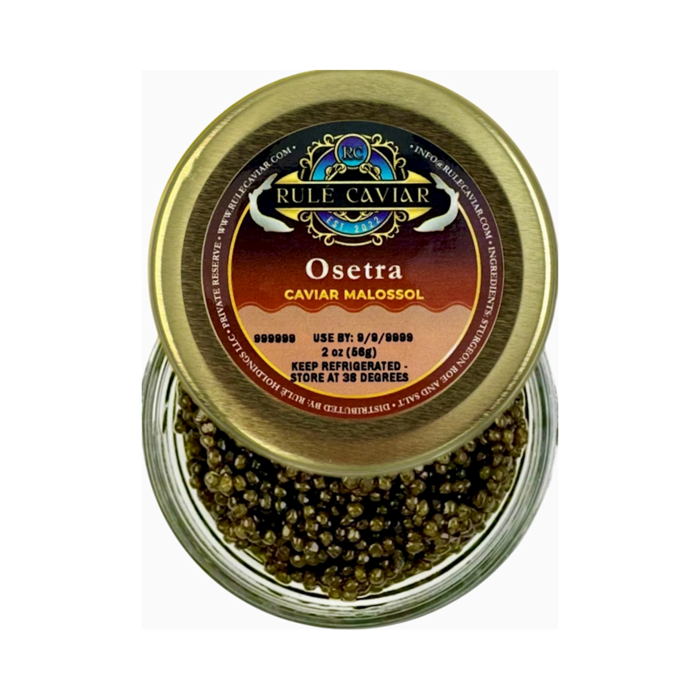 RF Russian Osetra Caviar 56g (Jar)