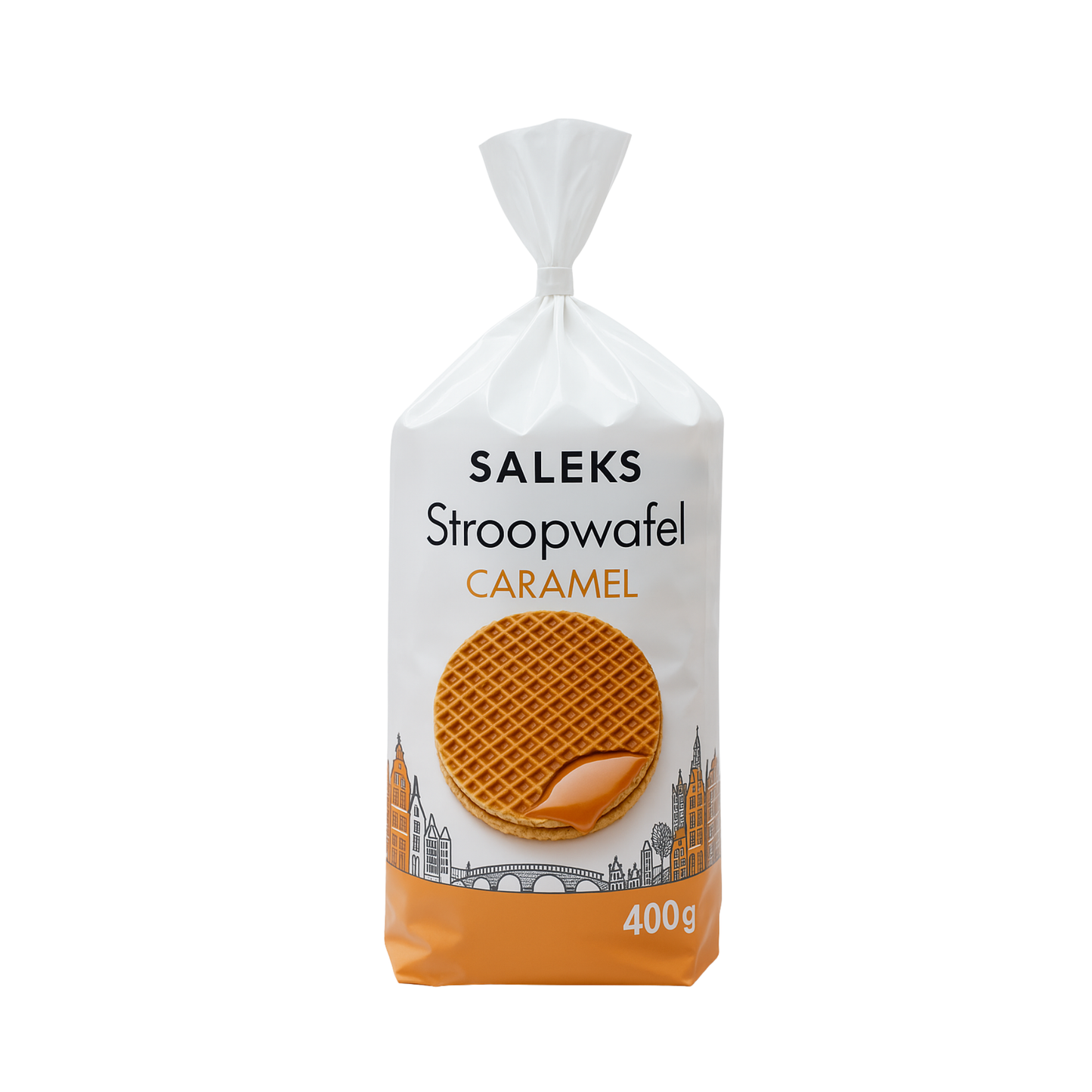 SALEKS Wafers Stroopwafel with Caramel, 400g