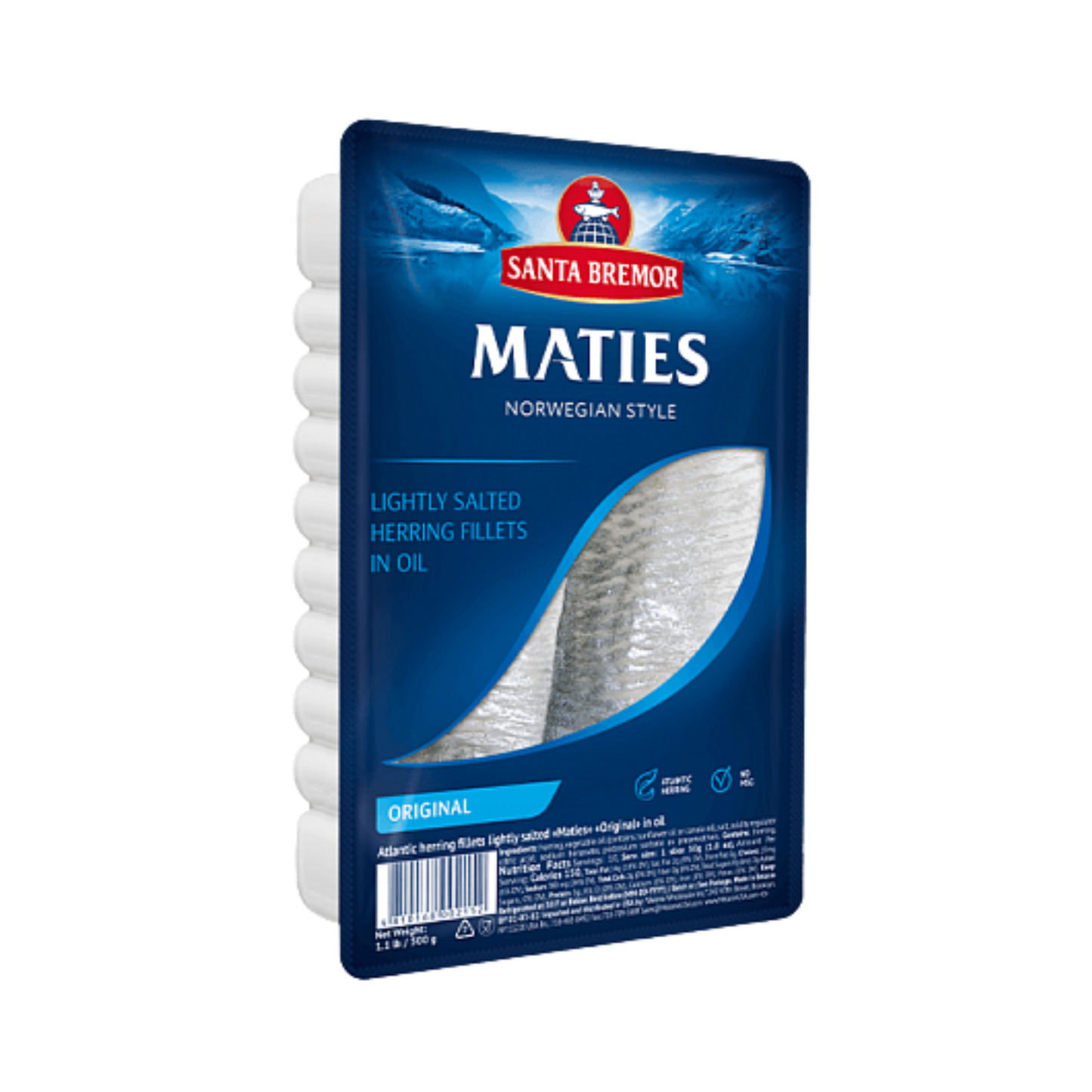 SANTA BREMOR Matjes Herring Fillet in Oil, 500g