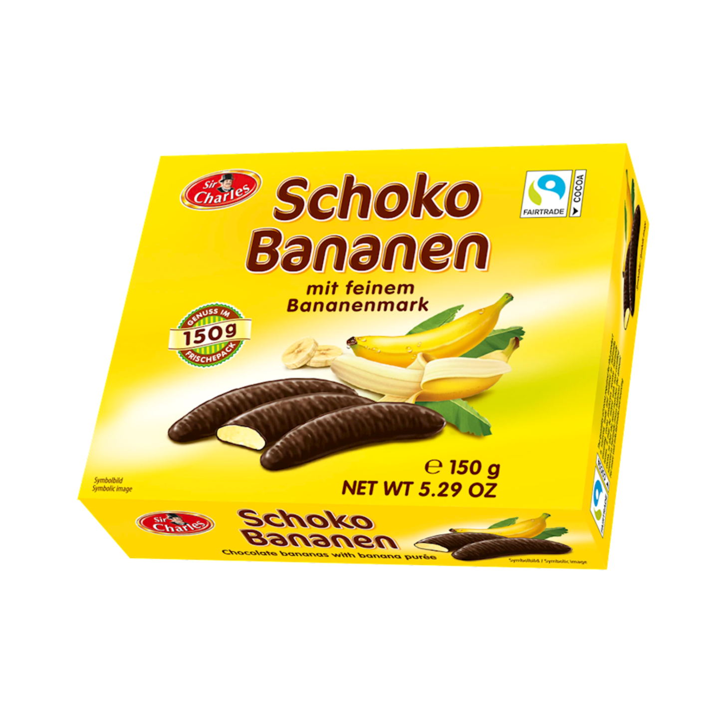 SIR CHARLES Banana in Chocolate Candy Box, 150g