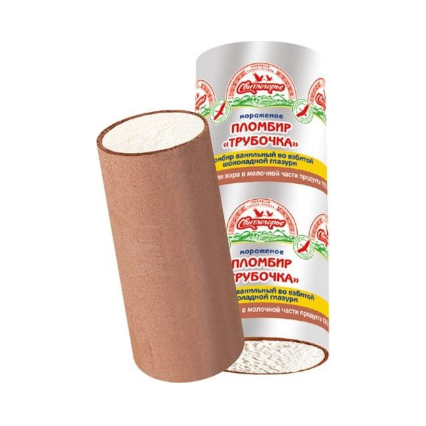 SVITLOGORIE Ice Cream Vanilla Roll Plombir Glazed 80g