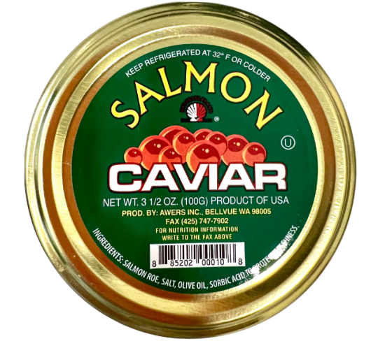 RED PEARL Red Caviar (Glass) Pink Salmon Alaska 100g