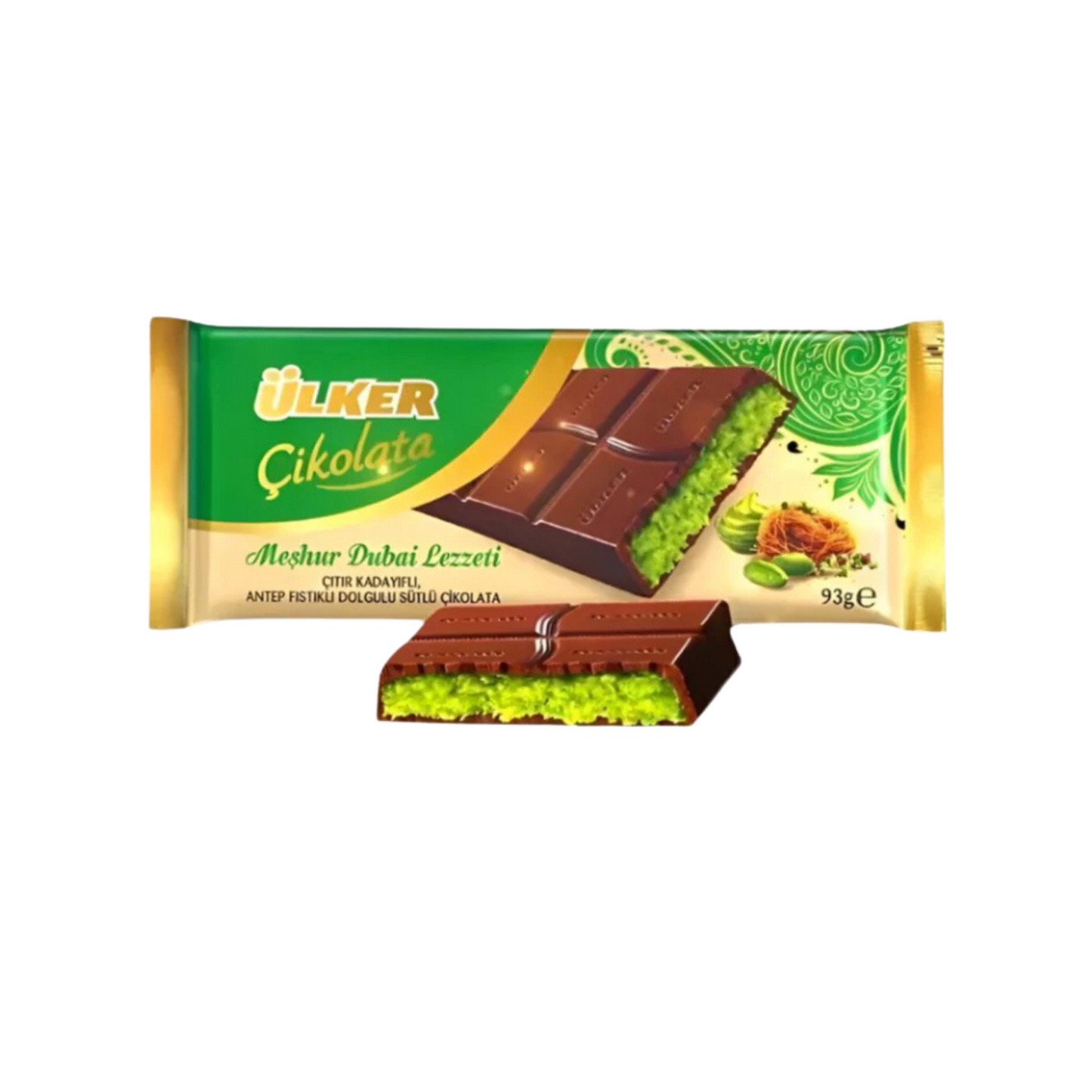 ULKER Dubai Chocolate Bar, 93 g