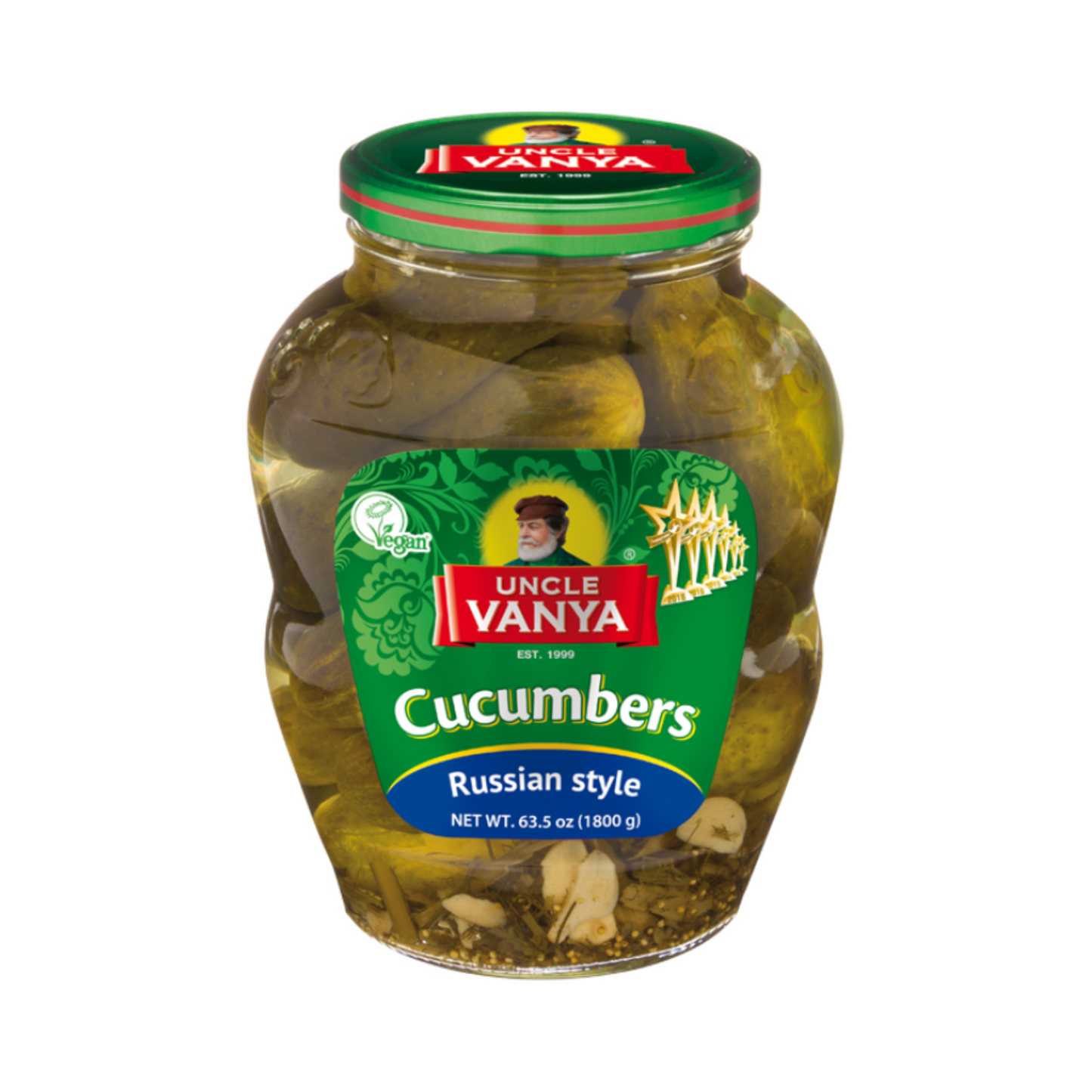 UNCLE VANYA Marinated Cucumbers Russian Style 1800g