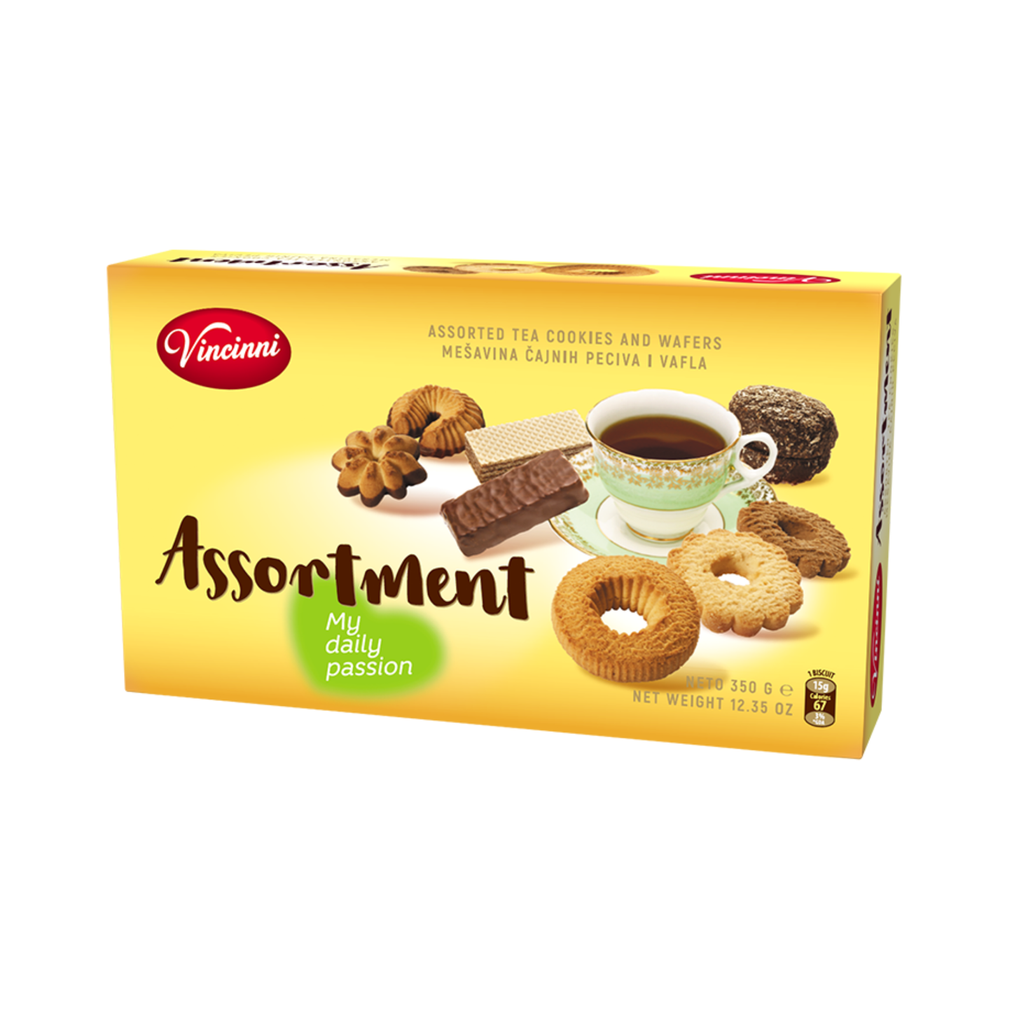 VINCINNI Assortment Cookies and Wafers, 350g