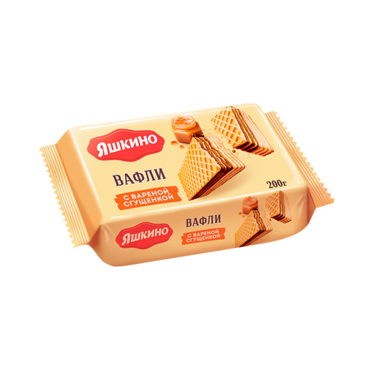 YASHKINO Crispy Wafers with Condensed Milk Filling, 200g