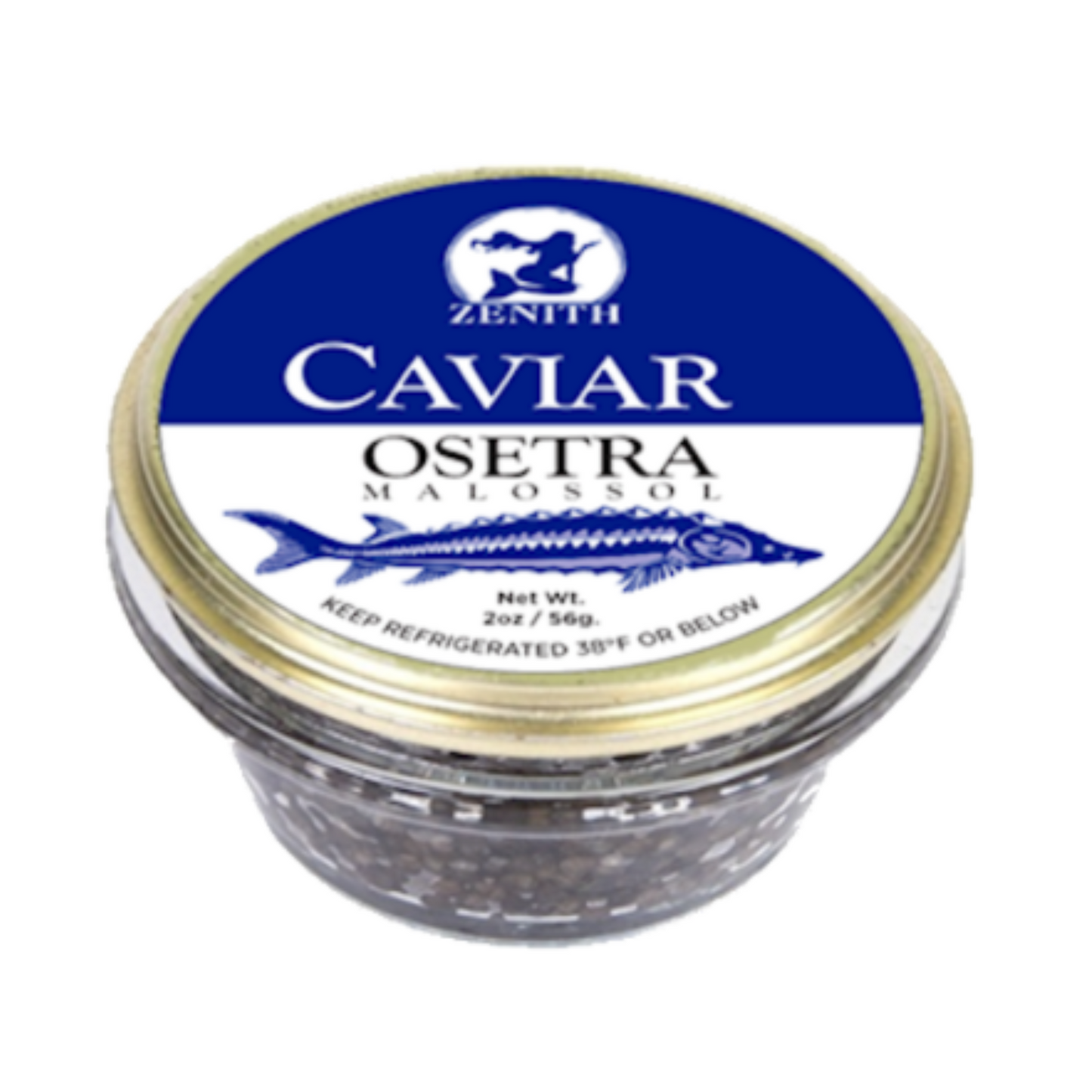 ZENITH Osetra Sturgeon Malossol Black Caviar 56g