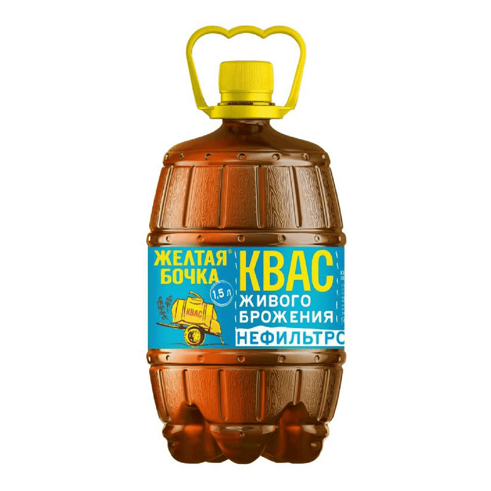 ZHELTAYA BOCHKA Kvass Unfiltered, 1500ml