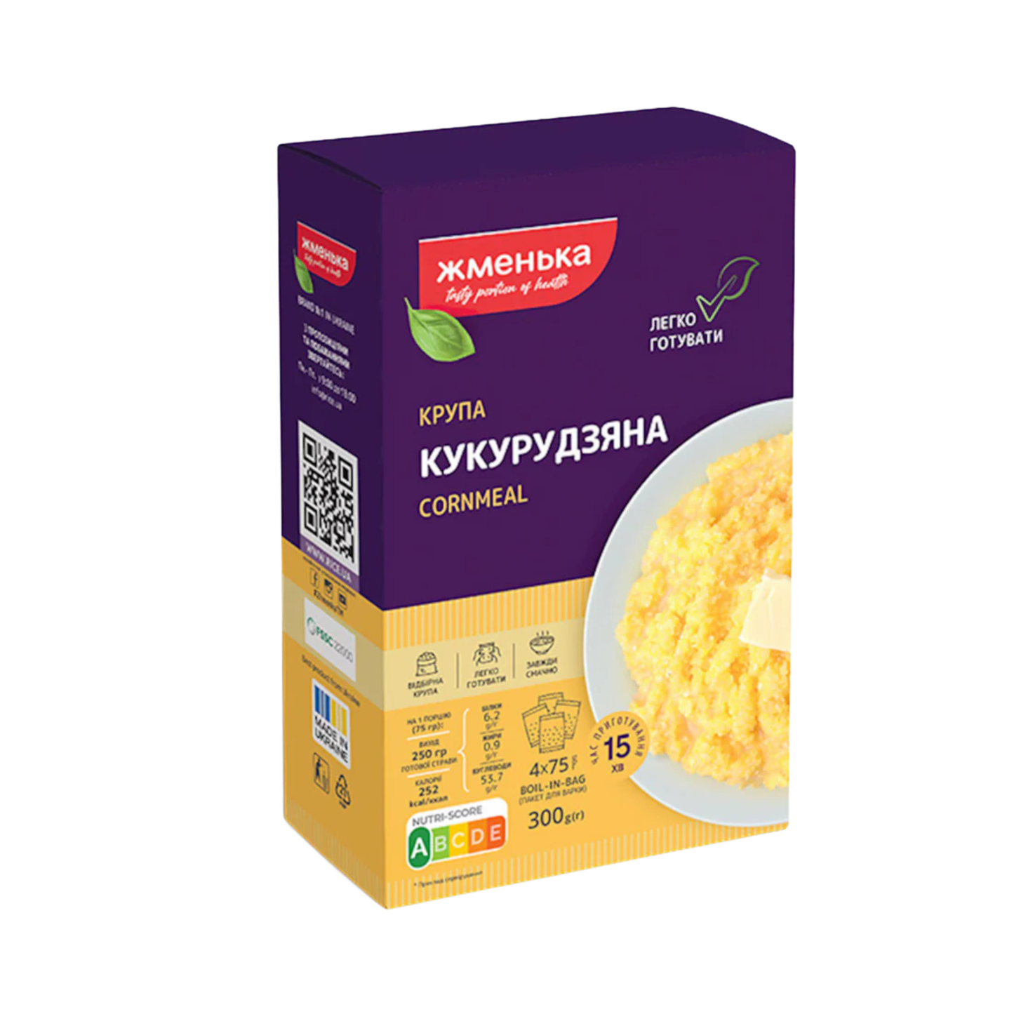 ZHMENKA Corn Groats boil-in-bag, 300g