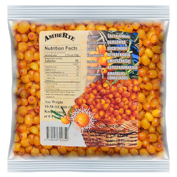 AMBERYE Sea Buckthorn, Frozen, 300g