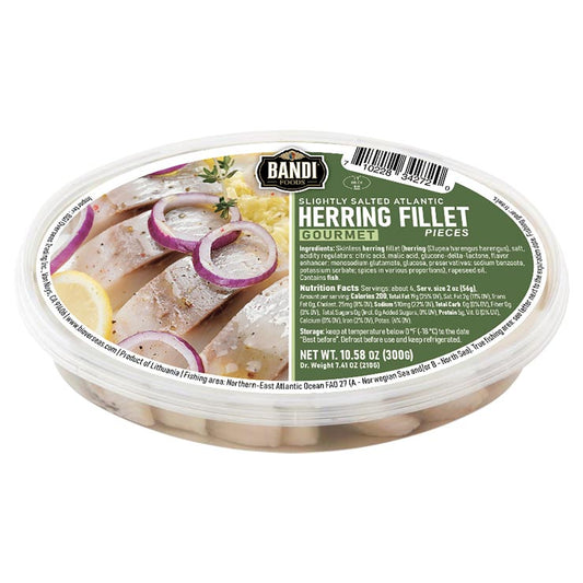 BANDI Сельдь филе-кусочки в масле Gourmet, 300г