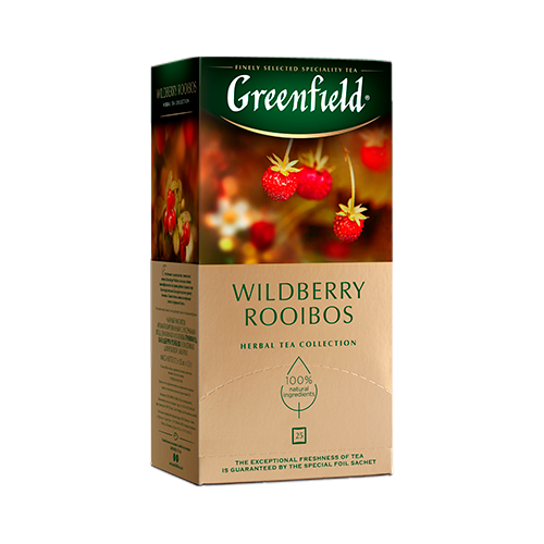 GREENFIELD Wildberry Rooibos Herbal Tea, 25bags