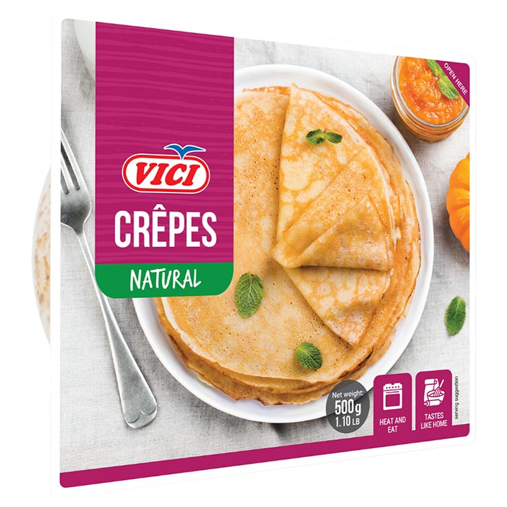 VICI Plain Crepes, Frozen, 500g