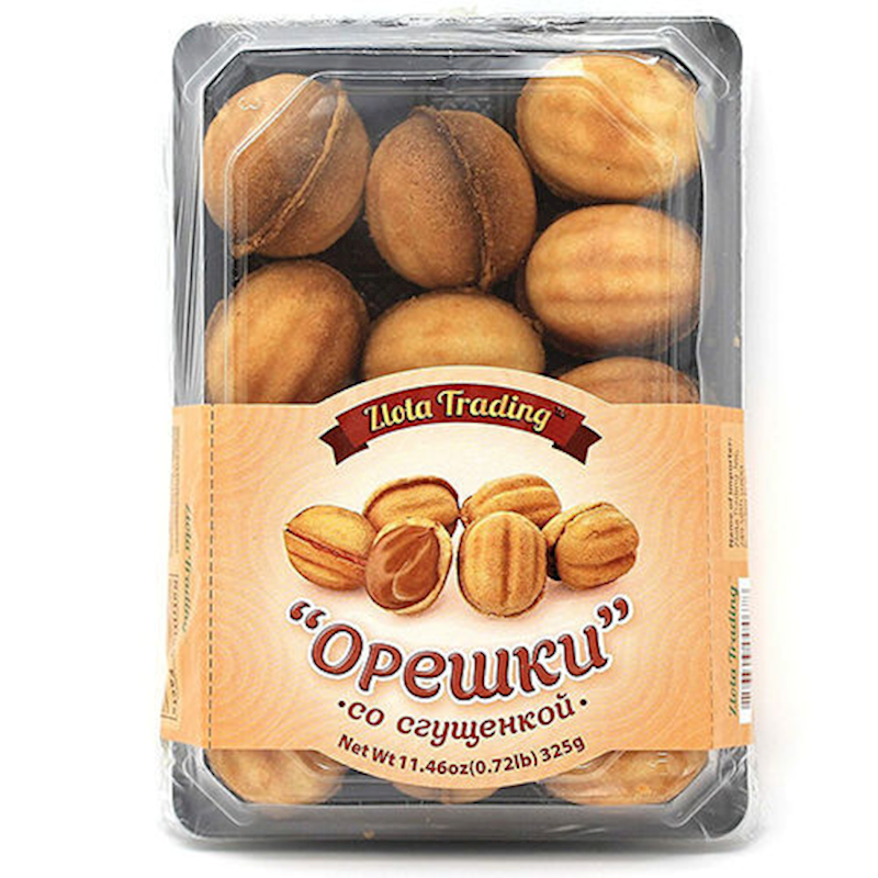 ZLOTA TRADING Oreshki with Caramel Condensed Milk, 325g