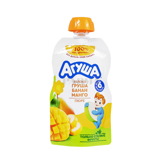 AGUSHA Apple-Pear-Banana-Mango Puree 90g