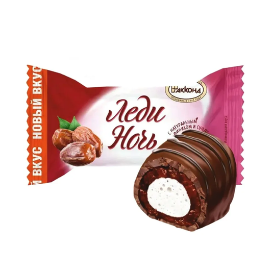 AKKOND Choco Lady Night Dates Candy, by lb