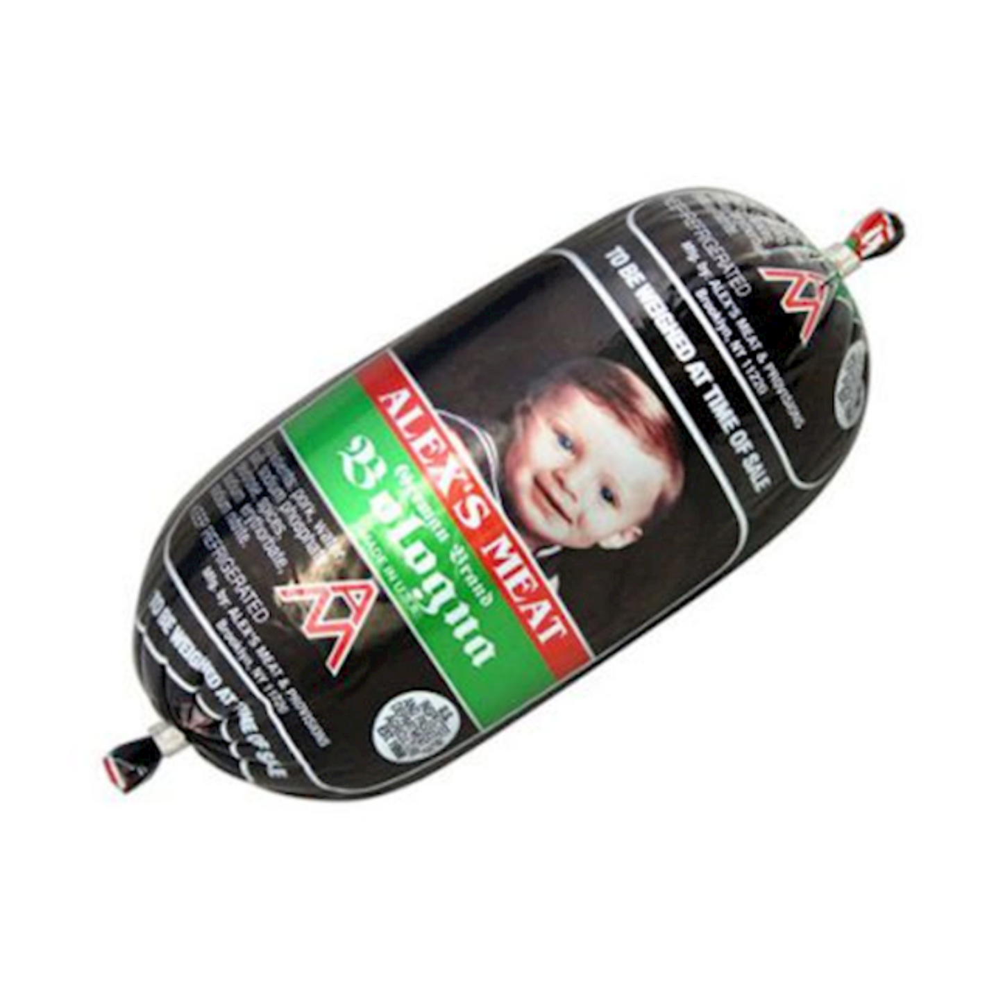 ALEX MEAT (Pre-Pk) Black Bologna Chubs, 454g