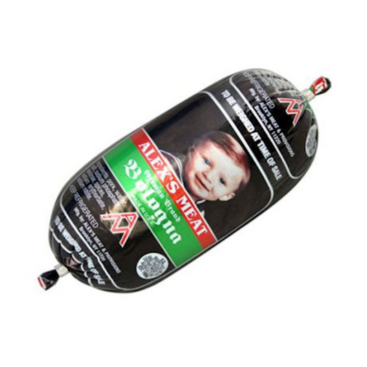 ALEX MEAT (Pre-Pk) Black Bologna Chubs, 454g