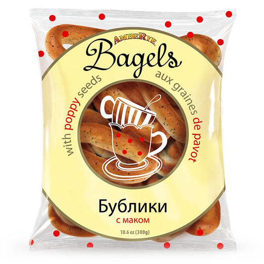 AMBERYE Bagels with poppy seeds, 300g