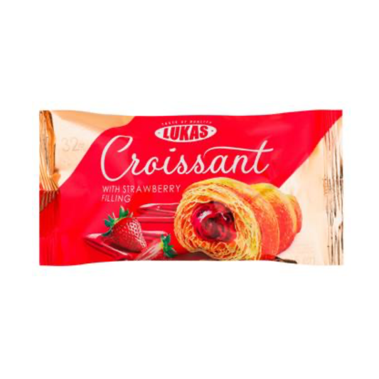 LUKAS Croissant with Strawberry Filling, 45g