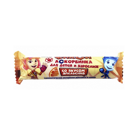 ASKORBINKA Fiksiki Vitamin C Candy with Orange Flavor, 30g