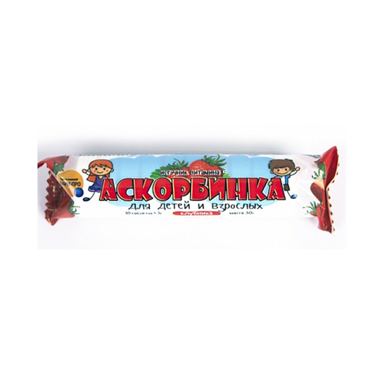 ASKORBINKA Vitamin C Candy with Strawberry Flavor, 30g