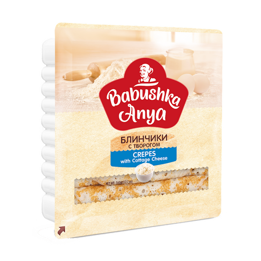 BABUSHKA ANYA Crepes with Cottage Cheese, 360g