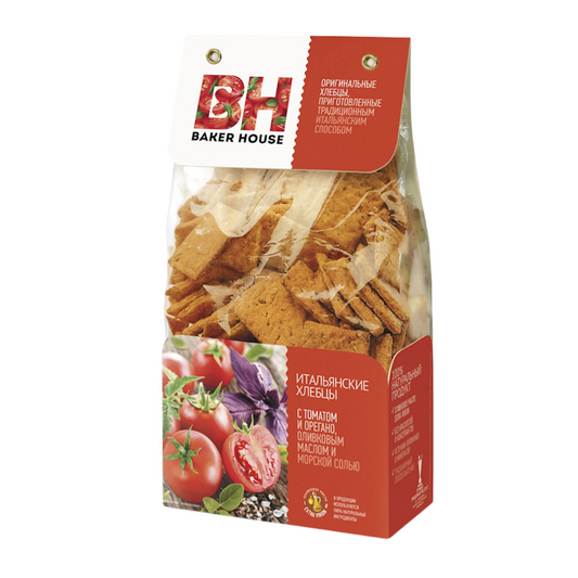 BAKER HOUSE Italian Bread with Tomato, Oregano, Olive Oil & Sea Salt, 250g
