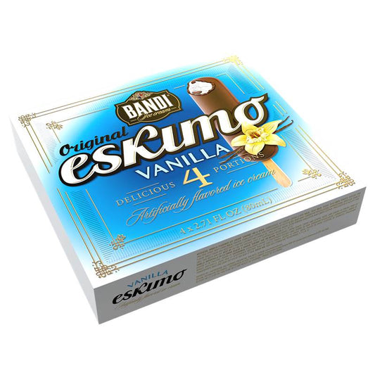 BANDI Eskimo Vanilla Ice Cream Pack, 4x80ml