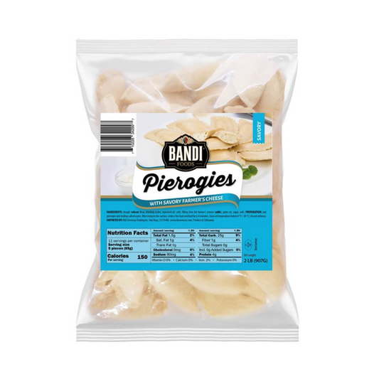 BANDI Pierogies with Savory Cheese, 907g