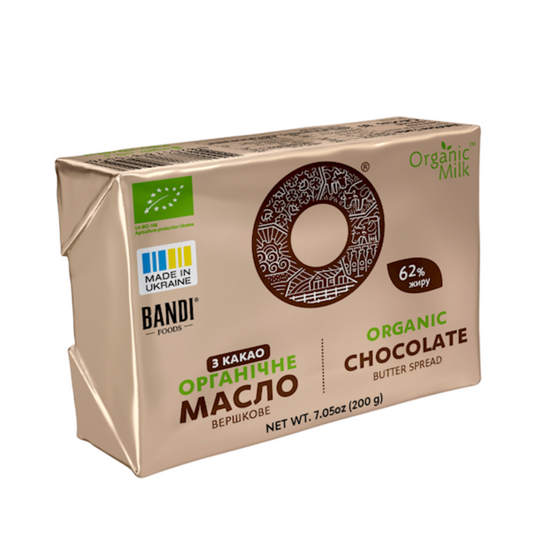 BANDI Ukranian Organic Chocolate Butter 62%, 200g
