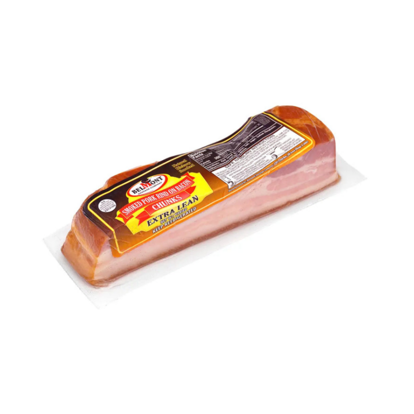 BELMONT (Pre-Pk) Extra Lean Smoked Pork Bacon, by lb