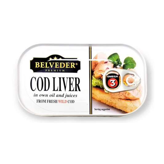 BELVEDER Cod Liver (Square) Belveder 120g