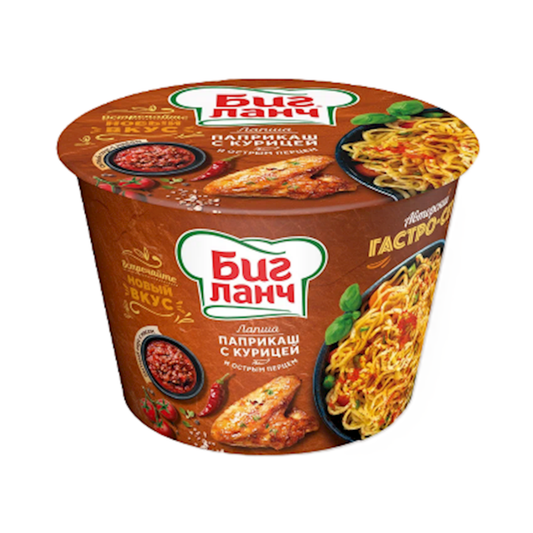 BIG LUNCH Instant Noodles Spicy Chicken Paprikash, 90g