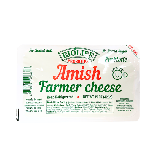 BIOLIFE Amish Farmer Cheese, 1lb