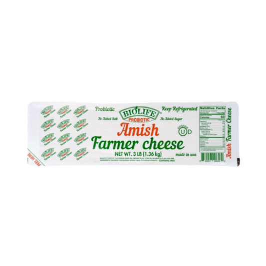 BIOLIFE Amish Farmer Cheese, 3lb
