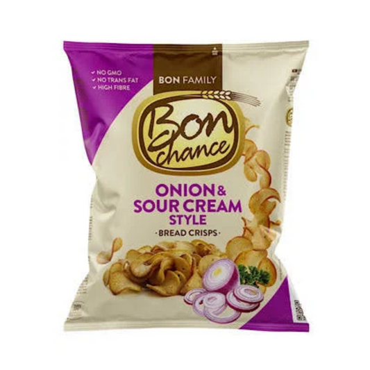 BON CHANCE Bread Crisps Onion & Sour Cream style, 120g
