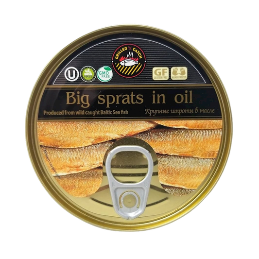 BRIVAIS VILNIS Smoked Big Sprats in Oil, 240g