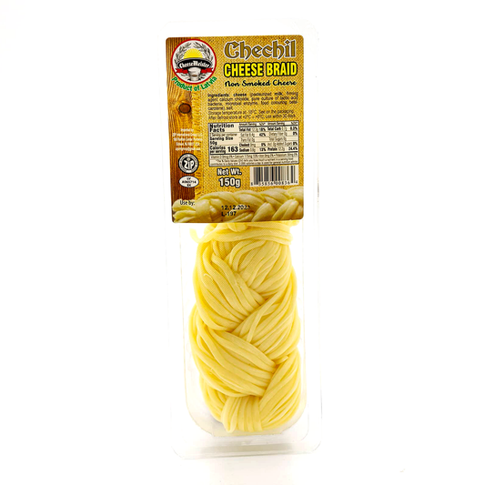 CHEESE MEISTER Non-Smoked Chechil Braid Plane String Cheese, 150g