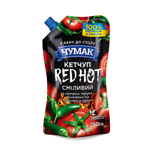 CHUMAK Ketchup Red Hot 250g