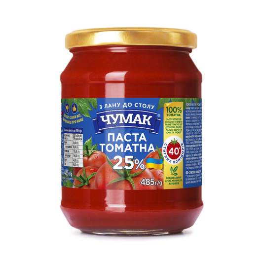 CHUMAK Tomato Paste (glass), 485g