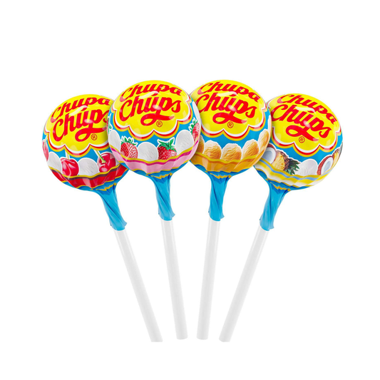 CHUPA CHUPS Lollipop Candy with Ice Cream Flavor, 10g