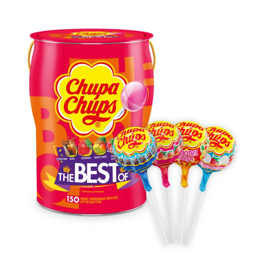 CHUPA CHUPS The Best Of Hard Candy on a Stick, 10g