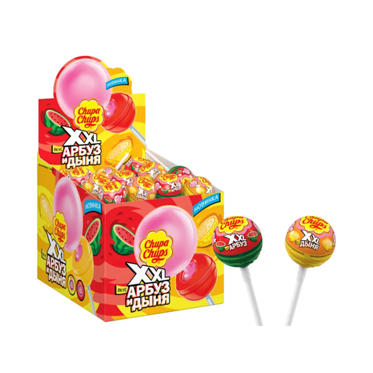 CHUPA CHUPS XXL Melon - Watermelon Lollipop Candy, 29g